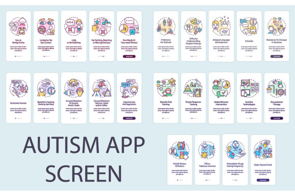 Autistic Treatment Methods Graphics for Branding