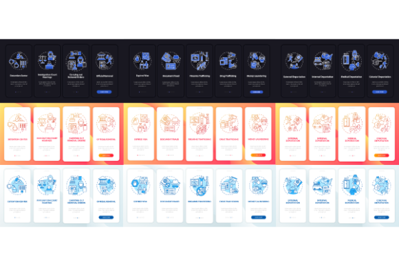 Deportation App Page Screen Bundle Graphics