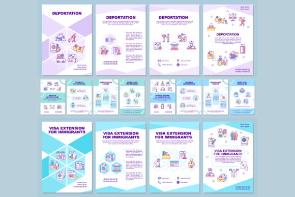 Deportation Brochure Templates Bundle for Crafting