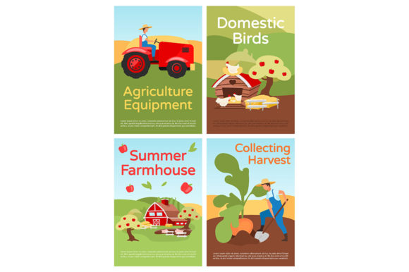 Farming Brochure Template Set for Modern Branding