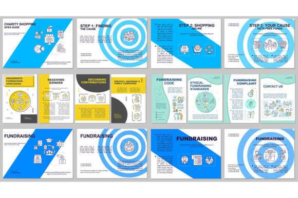 Fundraising Brochure Template Set