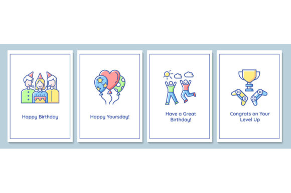 Graphic Templates for Birthday Celebrations