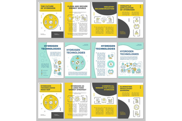 Hydrogen Technologies Brochure Template: A Graphic Asset for Modern Branding