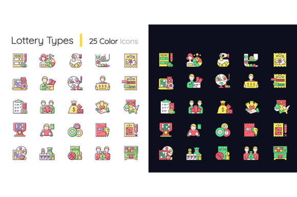 Lottery Types Light and Dark Theme RGB Graphics