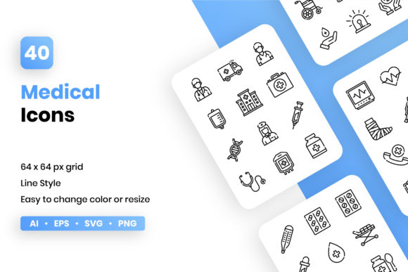 Medical Line Icon Set for Modern Branding