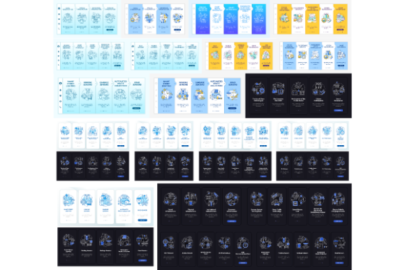 Smart City App Pages Graphics for Digital Sellers