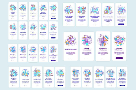 Smart City Graphics for Modern Branding