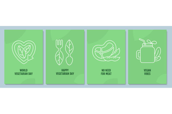 Veganism Movement Graphics for Modern Publishers